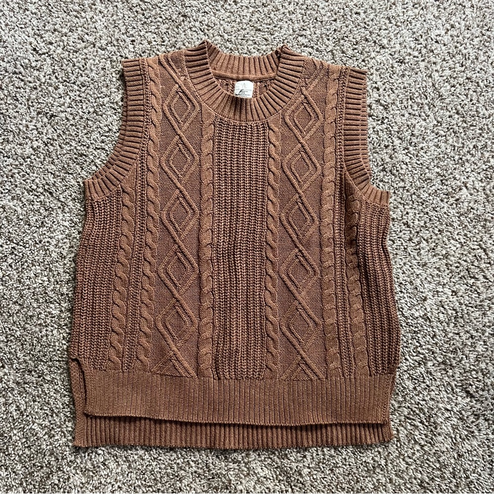 Joie Tan Sweater Vest